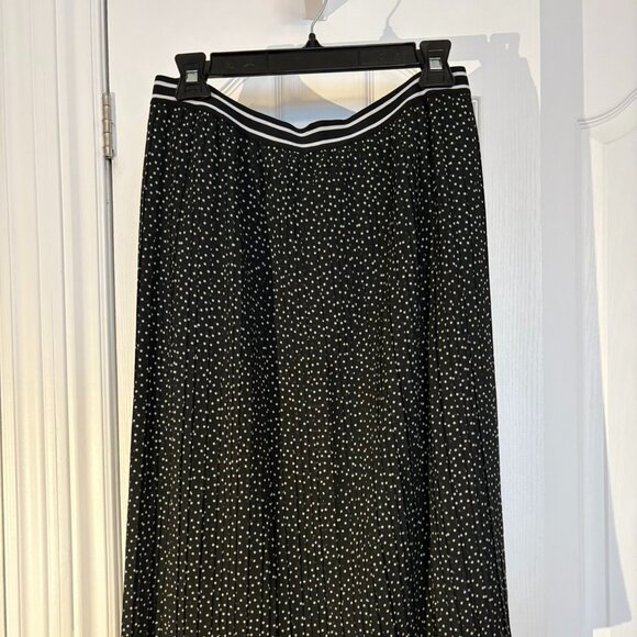 Abercrombie & Fitch Pleated Polka Dot Midi Skirt - Picture 1 of 11